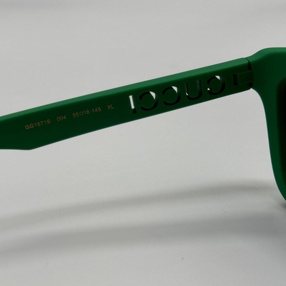 NEW GG1571S 004 GUCCI GREEN BLUE UNISEX GUCCI SUNGLASSES - Picture 10 of 13
